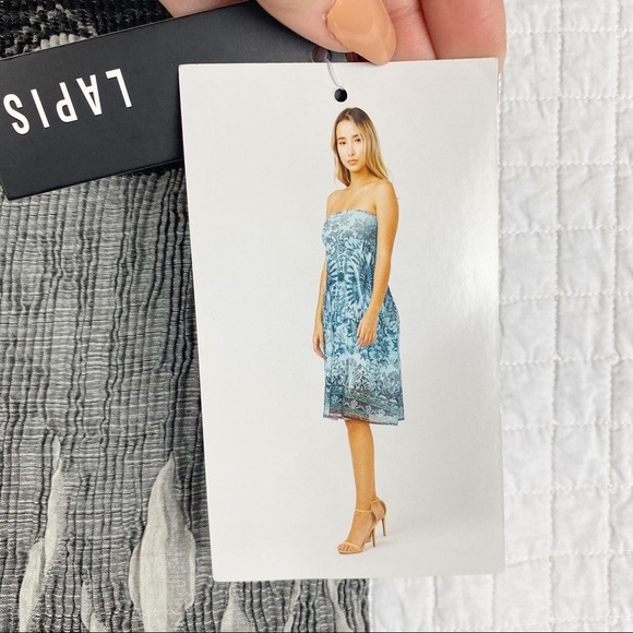 LAPIS ANTHROPOLOGIE Boho Convertible Skirt / Bandeau Dress Smocked OS beach - Picture 10 of 11